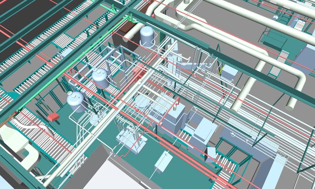 3D model of Scan to Revit Model.
