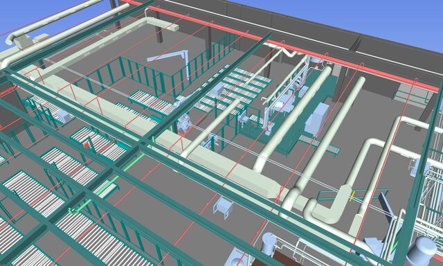 3D model of Scan to Revit Model.