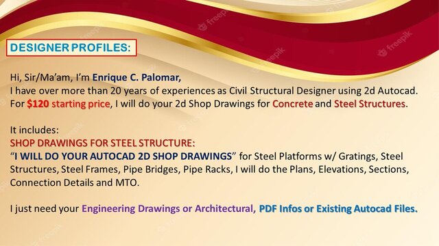Shop Drawings of Steel Structures and Platforms, Handrails, Fences, Steel Stairs / Rebar Details of any Concrete Structures / Precast Wall Panel Layout Plan and Elevations