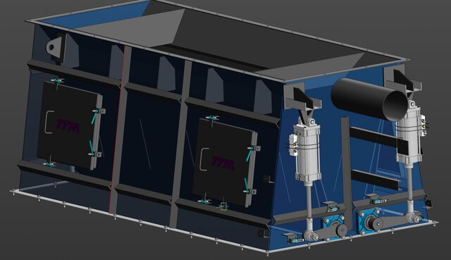 3D model of Section of the asphalt manufacturing plant