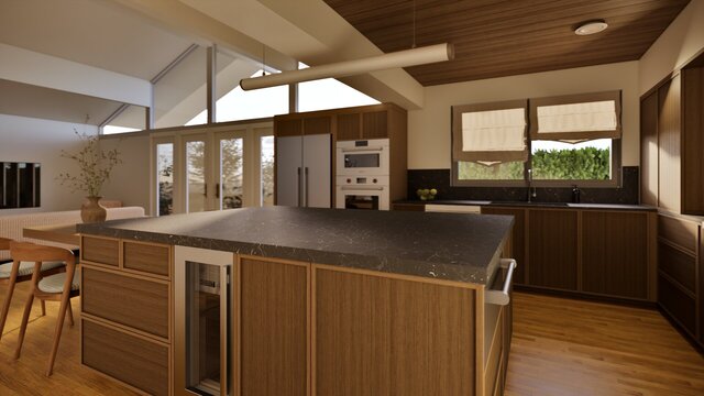 3D model of Kitchen 3D Renders