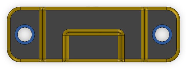 Mounting Bracket with Two Central Holes – image 2 of 7