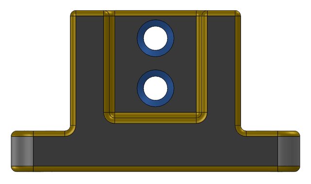 Mounting Bracket with Two Central Holes – image 3 of 7