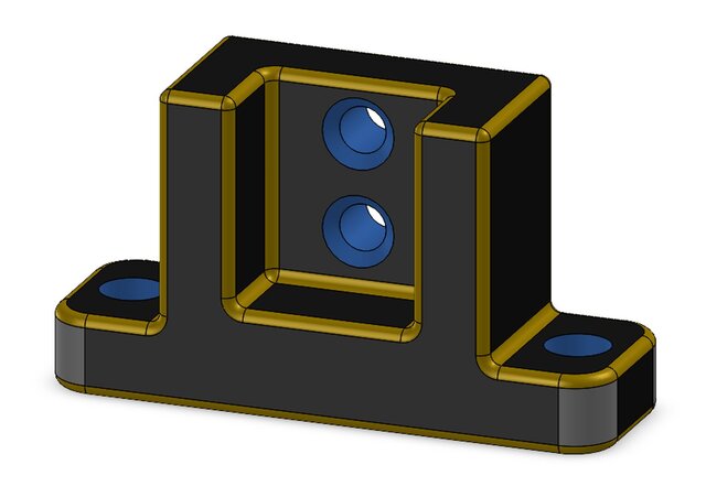 Mounting Bracket with Two Central Holes – image 1 of 7