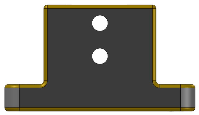Mounting Bracket with Two Central Holes – image 6 of 7