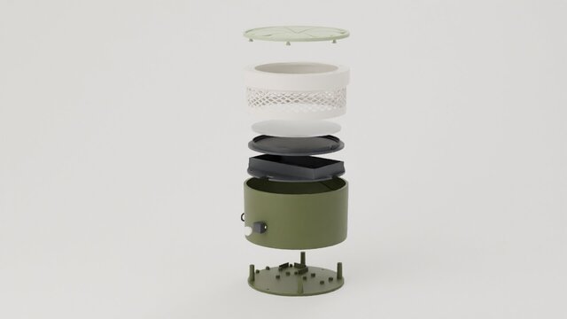 Portable Smart Coffee Warmer – 3D CAD Design & Renders – image 10 of 13