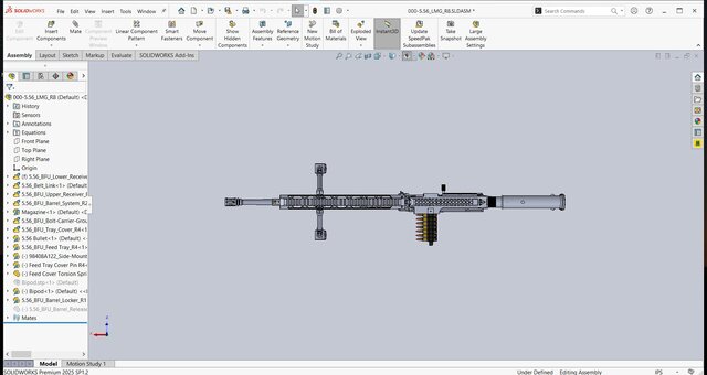 3D model of 5.56 belt-fed LMG