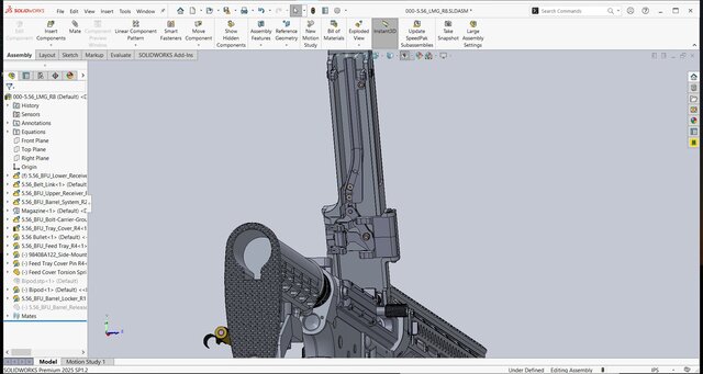 3D model of 5.56 belt-fed LMG
