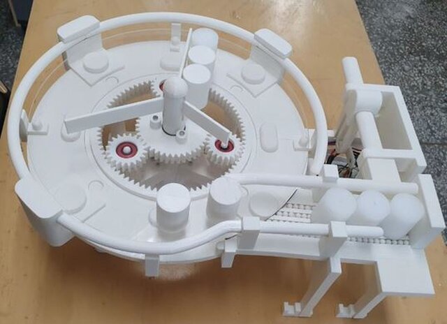 3D model of Rotary Workpiece Feeder (RM282) - Planetary Gear Mechanism Design