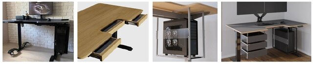 3D model of Electric Height-Adjustable Desks – Product & Manufacturing Development