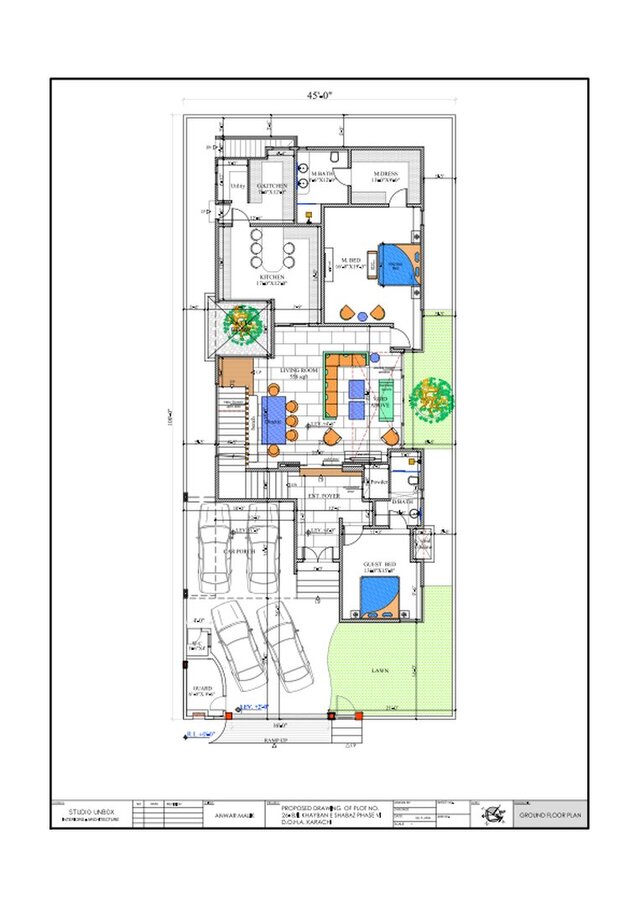Proposed Residential Villa Floor Plan