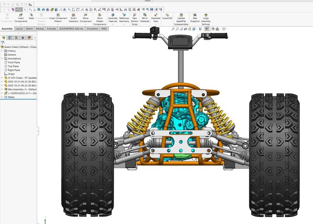 3D model of Off-Road ATV – Complete Mechanical Design