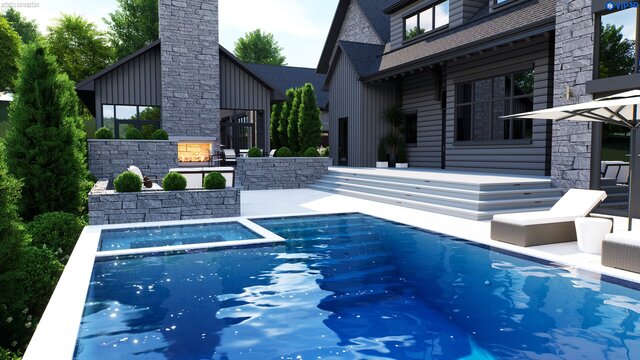 3D model of Arrington Road Residence(USA)