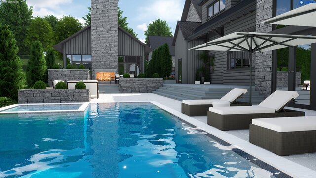 3D model of Arrington Road Residence(USA)
