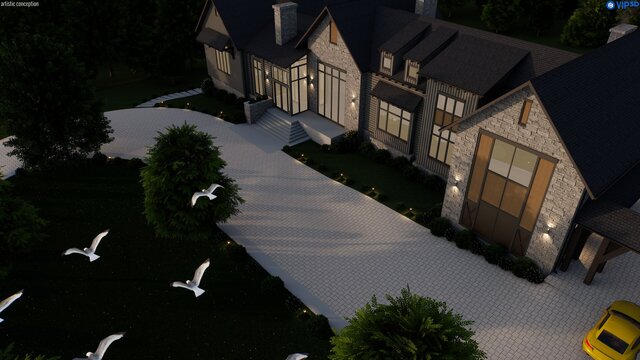 3D model of Arrington Road Residence(USA)