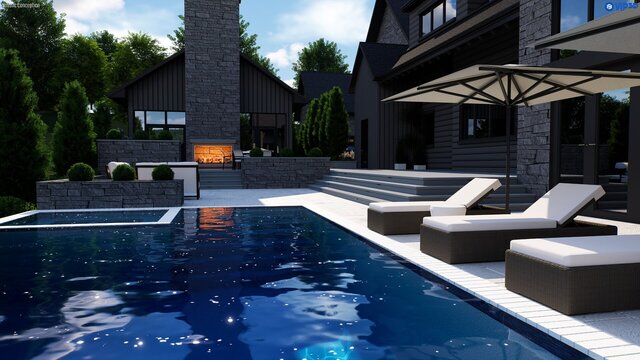 3D model of Arrington Road Residence(USA)