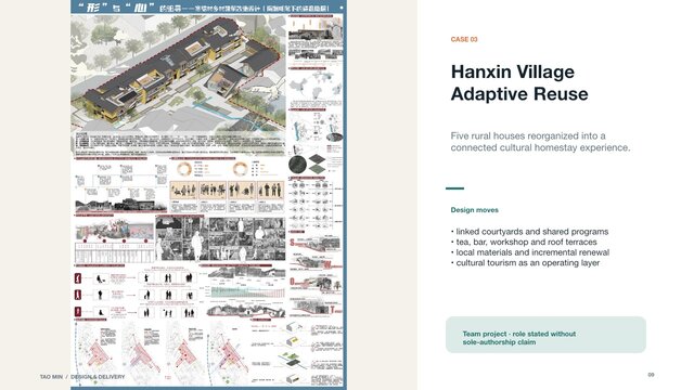 Traditional Village Adaptive Reuse and Cultural Homestay