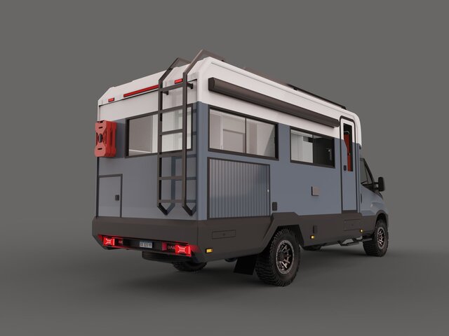 3D model of IVECO Daily – Mobile Health & Education Unit