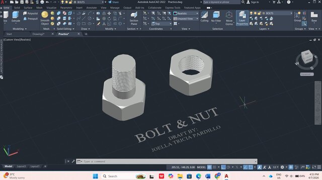 Bolt & Nut 3D