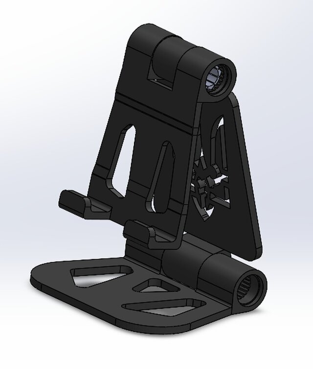 3D model of Foldable Adjustable Phone Stand – Mechanical Assembly
