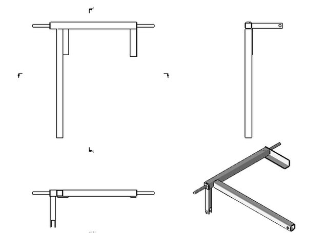 3D model of Motorized Date Palm Climbing Machine