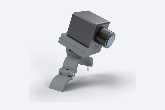 MJF Hinged Tube Clamp with Quick-Release Camera Mount | PA12, Design for 3D Printing – image 4 of 7