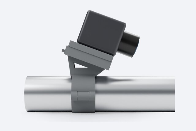 MJF Hinged Tube Clamp with Quick-Release Camera Mount | PA12, Design for 3D Printing – image 5 of 7
