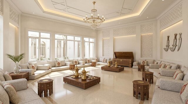 Arabic Villa Interiors – Majlis, Courtyard & Lounges – image 6 of 6