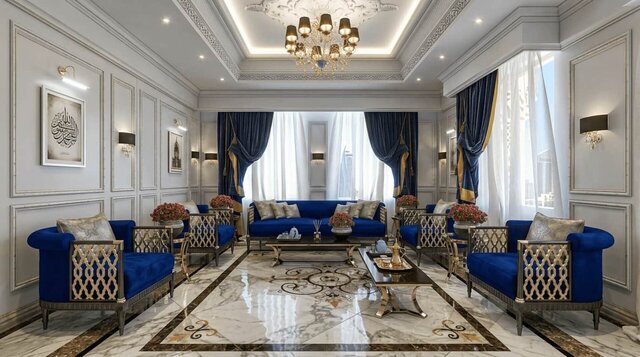 Arabic Villa Interiors – Majlis, Courtyard & Lounges – image 4 of 6