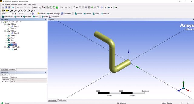 3D model of CFD erosion Analysis of pipe Elbow