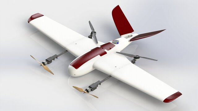UAV VTOL Fixedwing With Tilt System