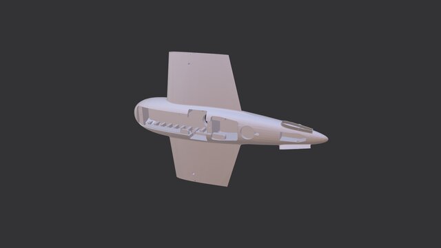 3D model of UAV VTOL Fixedwing With Tilt System