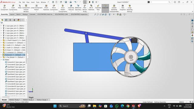 3D model of Hand Powered Fan