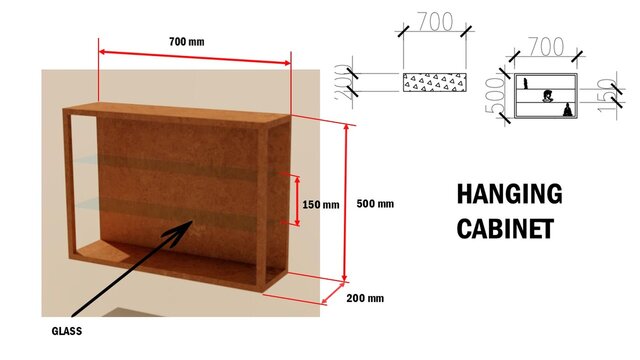 3D model of Customized Cabinets