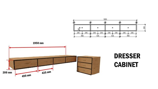 3D model of Customized Cabinets