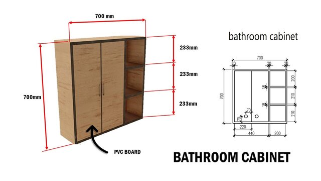 3D model of Customized Cabinets