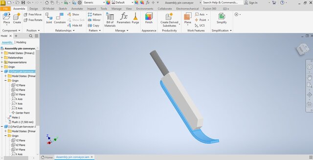 3D model of Heavy-Duty Assembly Pin Conveyor System - 3D Mechanical Assembly