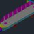 River Barge Bow Structure 3D Modeling