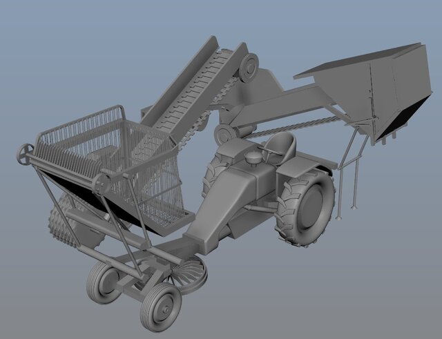Agricultural Conveyor Machine 3D CAD Assembly Design – image 2 of 2