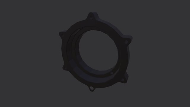 3D model of CASE OF STUDY CNC Machined Front Oil Seal Holder – Aluminum 6061-T6