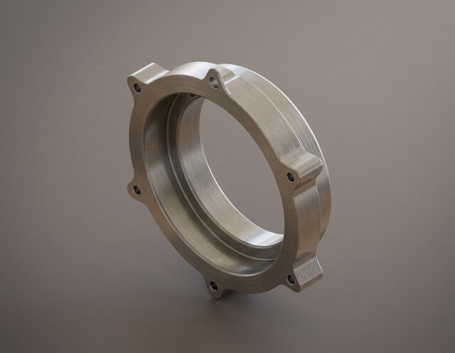 3D model of CASE OF STUDY CNC Machined Front Oil Seal Holder – Aluminum 6061-T6