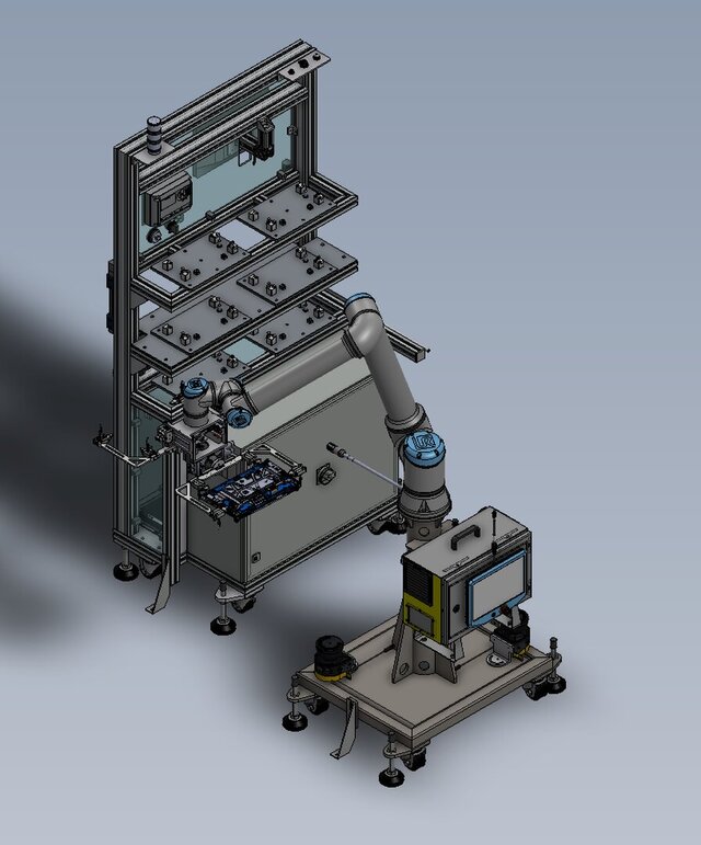 Cobot Pick & Place System for Infotainment Display Assembly