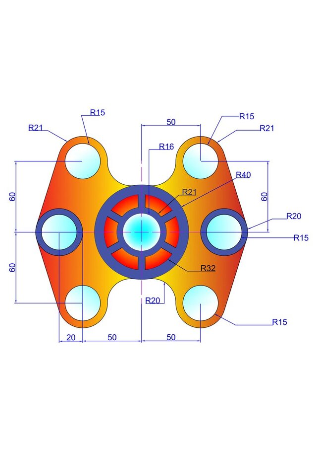 Mechanical Components 2D CAD Drafting Portfolio