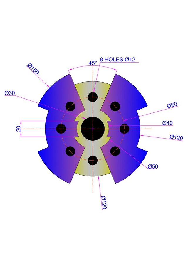 3D model of Mechanical Components 2D CAD Drafting Portfolio