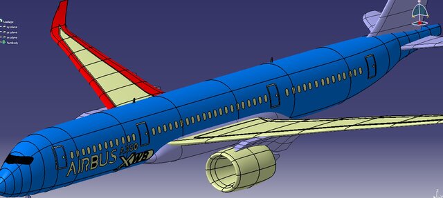 3D model of A350