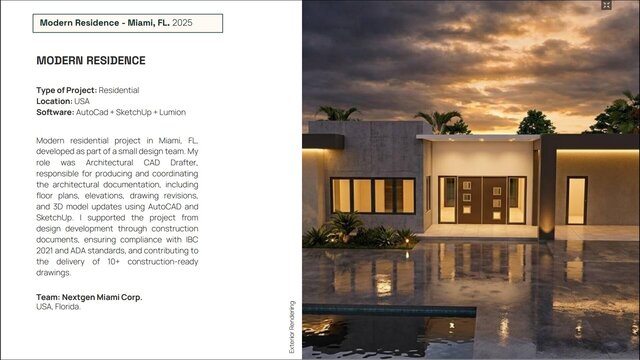 Architectural CAD Drafting and 3D Modeling / Rendering Portfolio - Enrique Soler – image 4 of 21