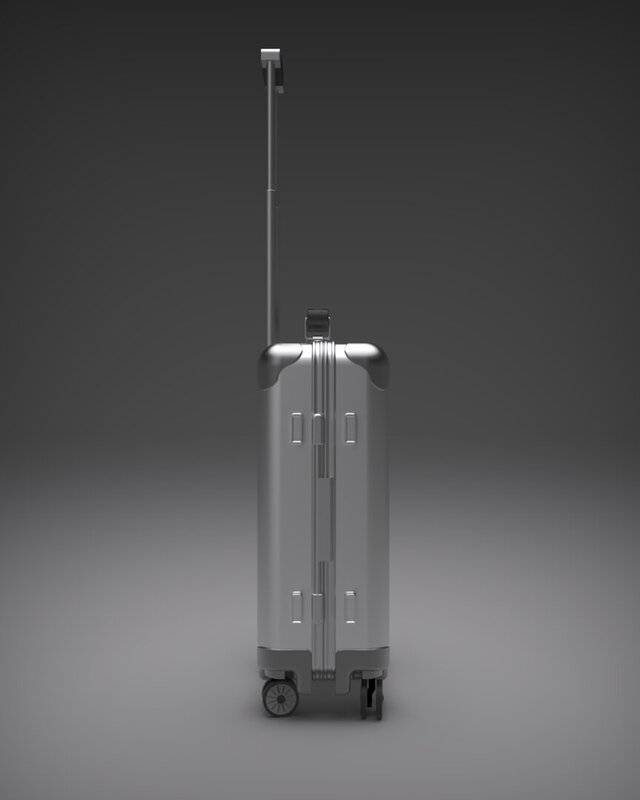 3D model of Customized Aluminium Suit Case