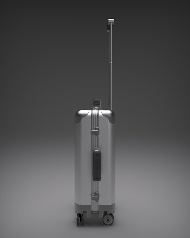 3D model of Customized Aluminium Suit Case