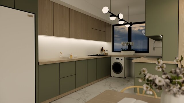 3D model of Kitchen Design – Phoenix, Arizona, USA