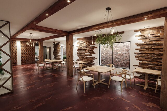 Interior Design of a Cafe